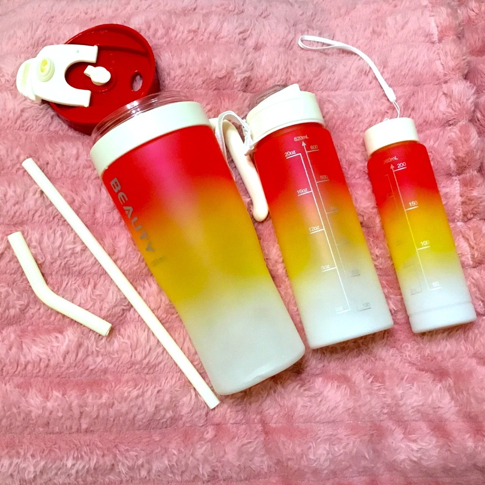 ☀️ 🌊 Nesting Water Bottle Tumbler Set